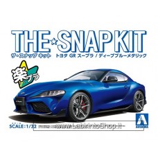 Aoshima The Snap Kit 1/32 Toyota GR Supra Deep Blue Metallic Plastic Model Kit