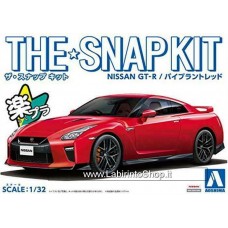 Aoshima The Snap Kit 1/32 Nissan GT-R Vibrant Red Plastic Model Kit