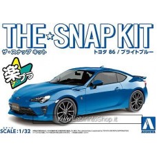 Aoshima The Snap Kit 1/32 Toyota 86 Bright Blue Plastic Model Kit