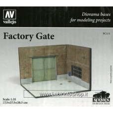 Vallejo - Diorama Bases - Factory Gate - 1/35 - 27,5x27,5x20,5 cm Non Dipinto