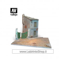 Vallejo Diorama Bases sc119 French Street 1/72 14x14x13,5 cm Non Dipinto