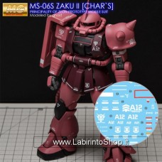 G-rework Decals for MG MS-06F/J Zaku 2 Ver.2.0 Char's