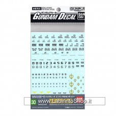 Bandai High Grade HG 1/144 Decals 30 EFSF MS 1 Gundam Model Kits