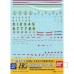 Bandai High Grade HG 1/144 Decals 30 EFSF MS 2 Gundam Model Kits