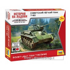 Zvezda 6295 1/100 Soviet Light Tank T-80 Plastic Model Kits