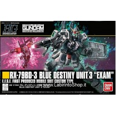 Bandai High Grade HG 1/144 RX-79BD-3 Blue Destiny Unit 3 EXAM Gundam Model Kits