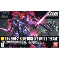 Bandai High Grade HG 1/144 RX-79BD-2 Blue Destiny Unit 2 EXAM Gundam Model Kits