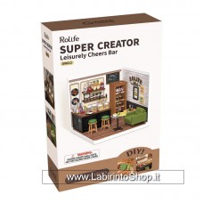 Rolife DIY Dollhouse - Super Creator DW012 Leisurely Cheers Bar 142 pcs