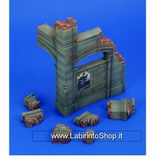 Royal Model 1/35 54mm 504 Corner Ruin German Building