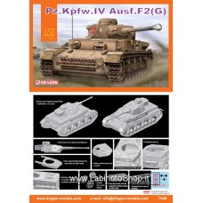 Dragon 1/72 7549 Pz.kpfw.IV Ausf.F2 G Plastic Model Kits + 2 veicoli bonus