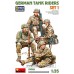 Miniart - 53022 - 1/35 German Tank Riders Set1 con Teste in Resina Plastic Model Kits