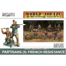 Wargames Atlantic 28mm World Ablaze The Second World War 1939-1945 Partisans 1 French Resistance