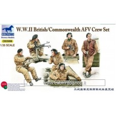 Bronco WWII US British-Commonwealth AFV Crew Set Plastic Model Kit