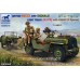 Bronco WWII US British Recce And Signals Light Truck 2 Kits with Crew 5 Figures Plastic Model Kit