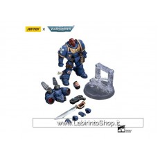 Joytoy Warhammer Ultramarines Jump Pack Intercessors Sergeant With Plasma Pistol And Power Sword Action Figure