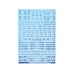 Gm 1/144 Caution Decal no.9 Operation Text 1 Prism Black Neon Blue