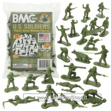 BMC 1/32 Plastic Army Women OD Green