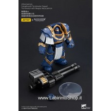 Joytoy Warhammer 1/18 Ultramarines Cataphractii Terminator Squad Terminator with Reaper Autocannon 13.5 cm Action Figure