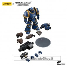 Joytoy Warhammer 1/18 Ultramarines Legion MKIII Tactical Support Squad Legionary with Heavy Bolter 12 cm Action Figure