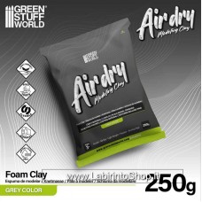 Green Stuff World Modeling Air Dry Foam Clay 250 gr Grey