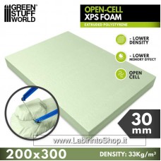 Green Stuff World Open-cel XPS Foam Extruded Polystyrene 200x300mm