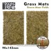 Green Stuff World Grass Mat Cutouts - Grass Mats Cut-Out Brown Moor Fields 10mm 90x145 x 2