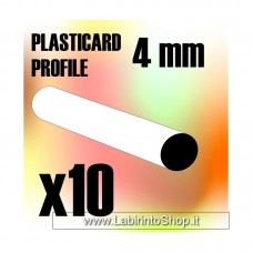 Green Stuff World ABS Plasticard - Profile ROD 4mm