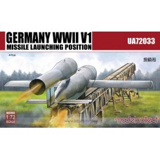 Modelcollect Germany WWII V1 Missile Launching Position 2 in 1 1/72