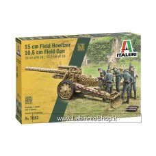 Italeri - 7082 - 1/72 - 15 cm Field Howitzer 10.5 Field Gun