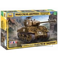 Zvezda 1/35 Us Medium Tank M4A3 76 W Sherman